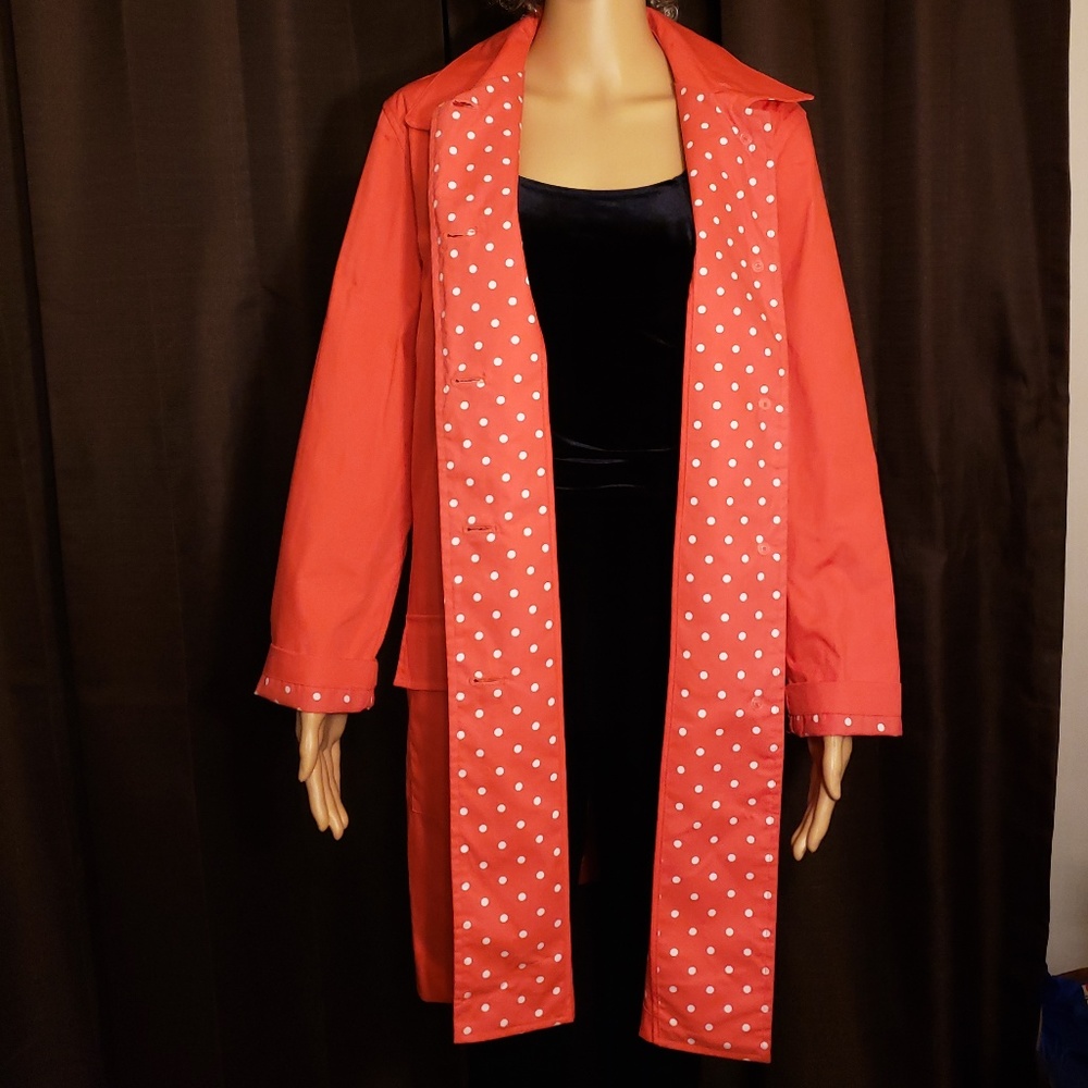 Isaac Mizrahi Reversible Rain Coat